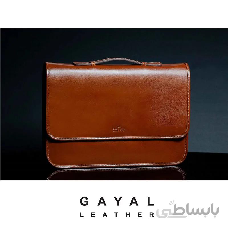 فولدر دسته دار چرم گَیال F225 عسلی