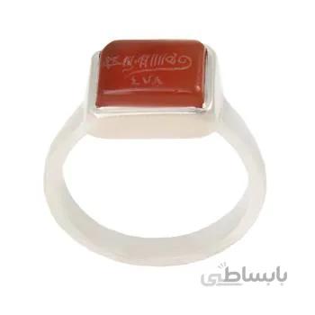 انگشتر نقره مردانه مدل سنگ عقیق یمن حرز ابجد رکاب دست ساز کد AM_1911
