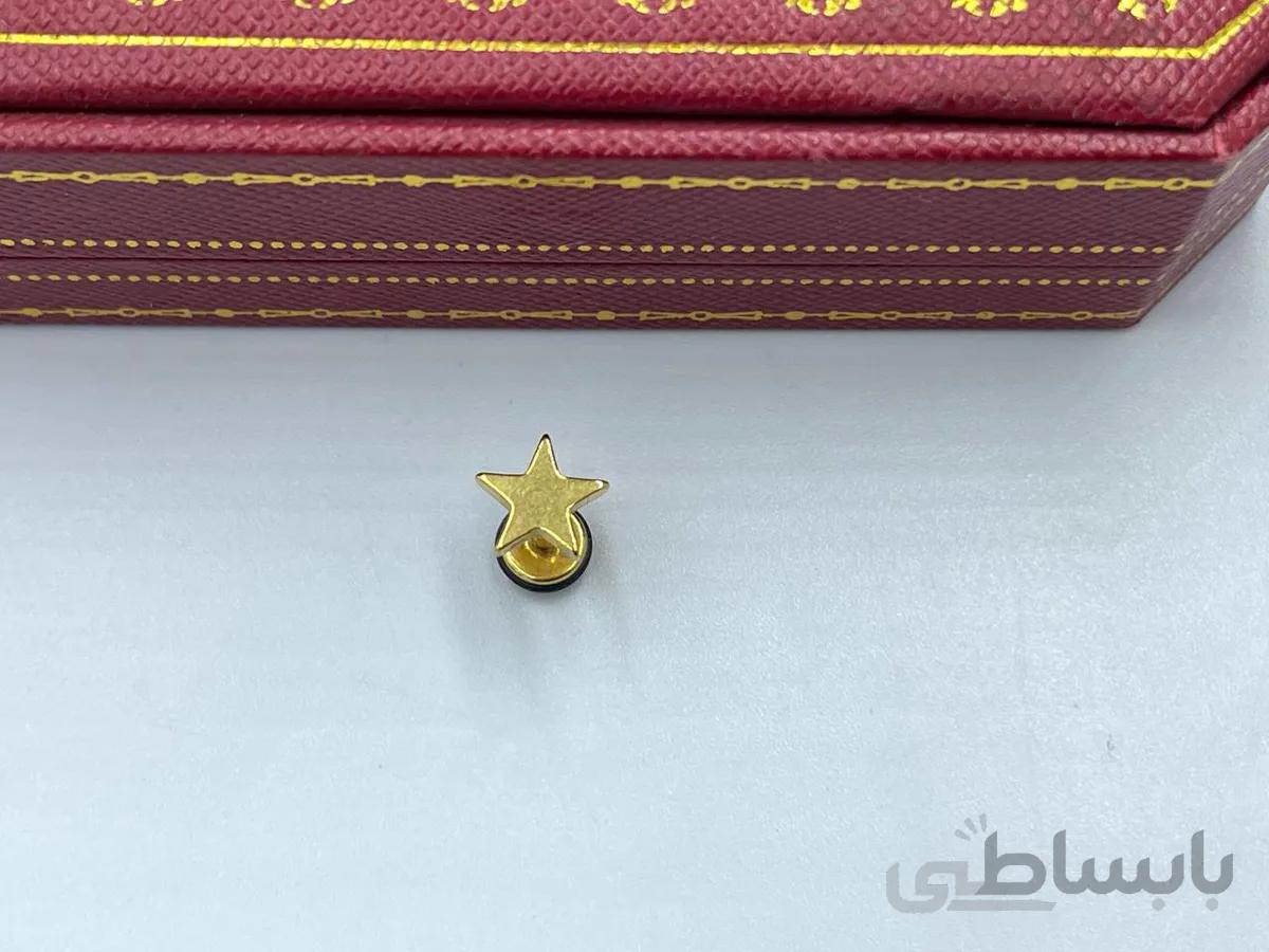 پیرسینگ گوش ستاره طلایی