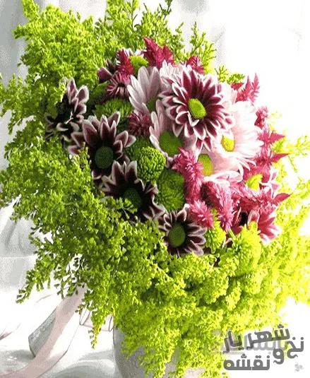 لوازم بافت تابلوفرش طرح دسته گل کد 290