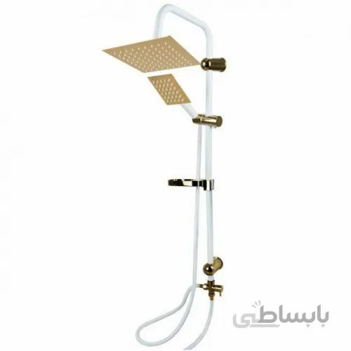 علم دوش دو کاره یونیورست استیل سفید طلایی