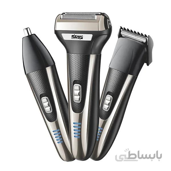 ست ماشین اصلاح موی صورت و بدن ۳ در ۱ دی اس پی (Dsp 3 IN 1 Shaver & Trimmer Set-Model:60090)