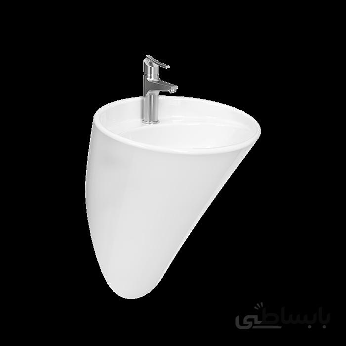 روشویی نیم پایه چینی کرد مدل فلوریا