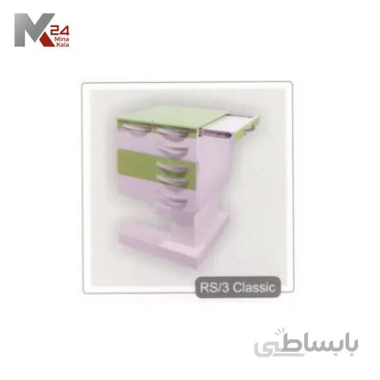 روتور 4 کشو کلاسیک همراه با شیشه رویه و سینی بغل + دستگیره هلالیRS/3 Classic