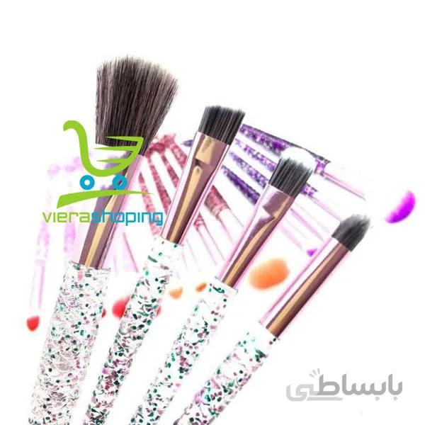 براش آرایشی گلیتری طرح ماهی ۴ تکه ای فانتزی