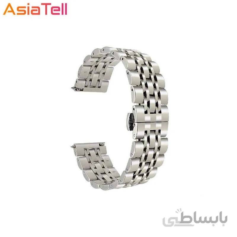 بند فلزی ساعت هوشمند مدل رولکسی 7bead سایز 20 میلی متر