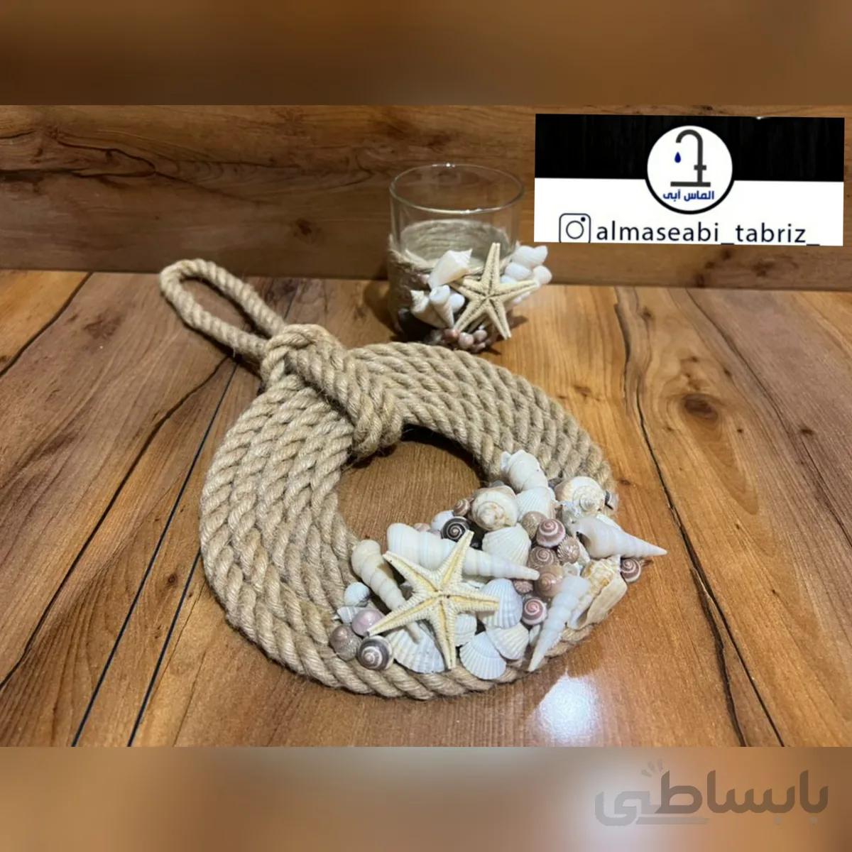 ست آویز دیواری و جا شمعی جا شمعی
