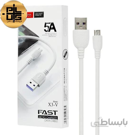 کابل تبدیل USB به microUSB ترانیو مدل X3-V طول 1 متر