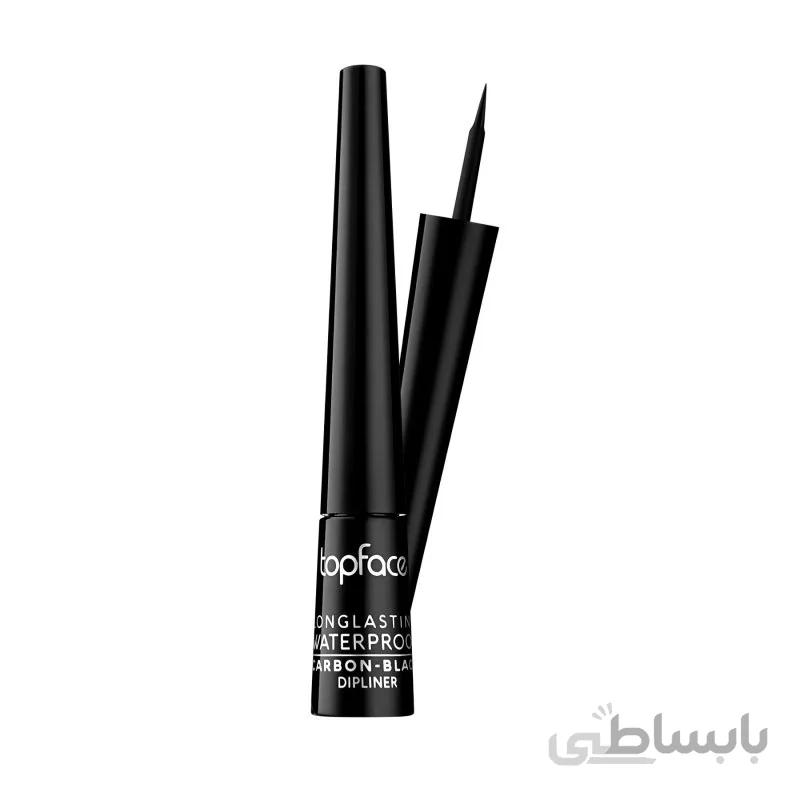 خط چشم کوزه ای ضد اب تاپ فیس topface مدلlonglasting waterproof carbon black dipliner