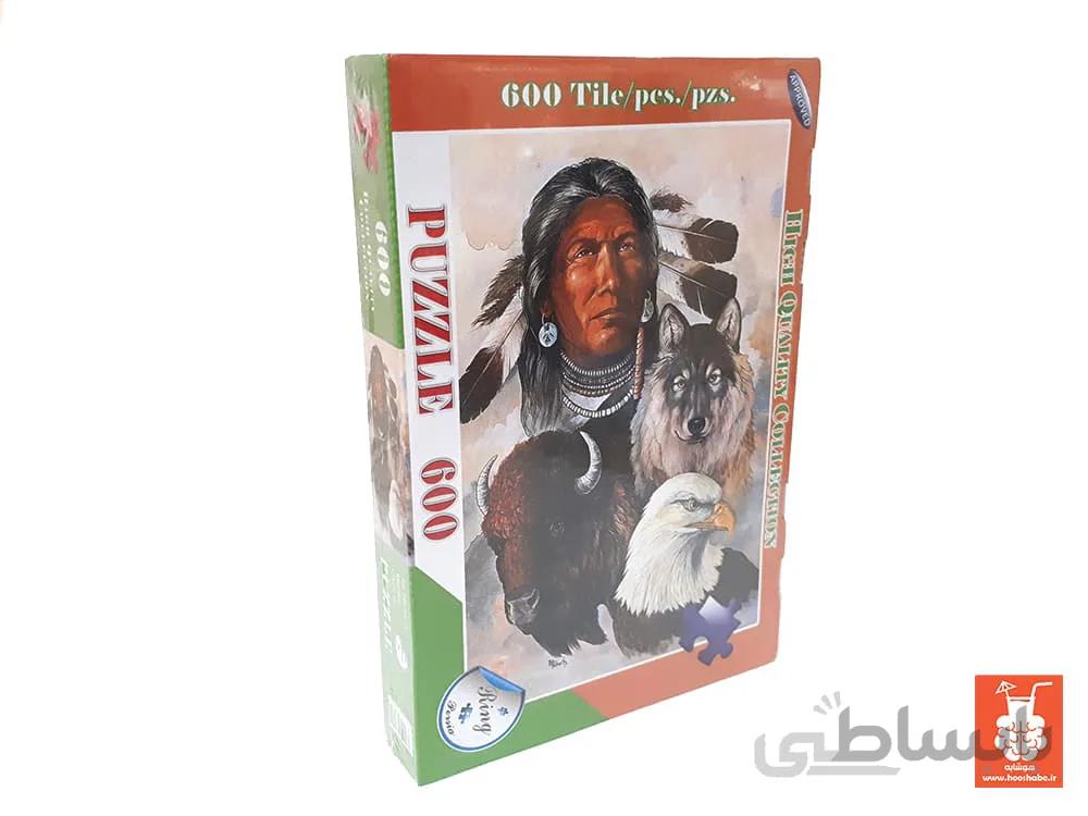 پازل 600 تکه طرح سرخ پوست رینگ 0673