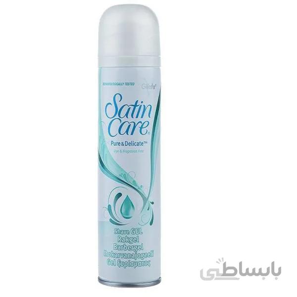ژل اصلاح زنانه ژیلت ژل ساتین کر سری Gillette Satin Care حجم 200 میلی لیتر