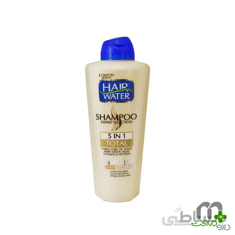 شامپو مغذی کامل مو کامان مدل Total 5 IN 1 حجم 400میلی لیتر ا Comeon Total 5 IN 1 full nutritious hair shampoo 400ml