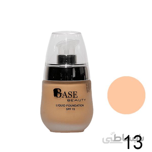 کرم پودر پمپی بیس بیوتی شماره F13 حجم 38 میلی لیتر ا BASE Foundatin SPF 15 No F13