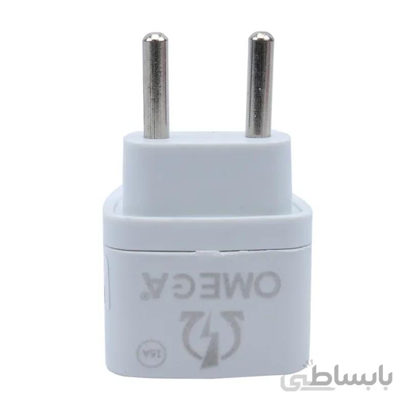 تبدیل ۳ به ۲ برق ۱۶ آمپر Omega