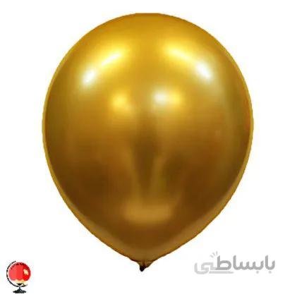 بادکنک کروم طلایی سایز 6 اینچ