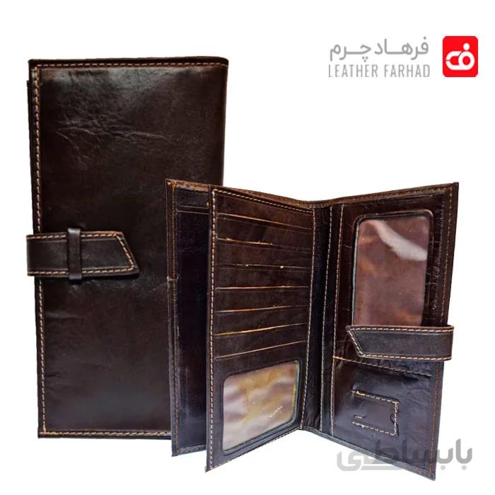 کیف پول پالتویی چرم طبیعی تبریز