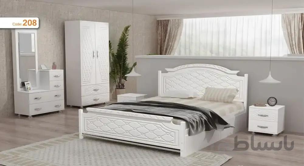 تخت خواب دو نفره مدل روژان
