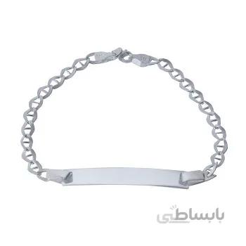 دستبند نقره زنانه مدل پلاک دار کد DP_009