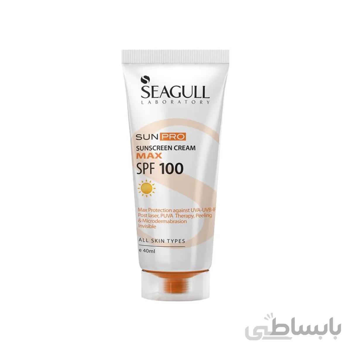 کرم ضد آفتاب سی گل مدل Sunpro SPF 100 حجم 40 میلی لیتر