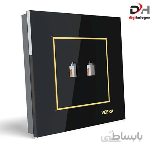 تلفن دو سوکت امگا مشکی ویرا (VEERA)