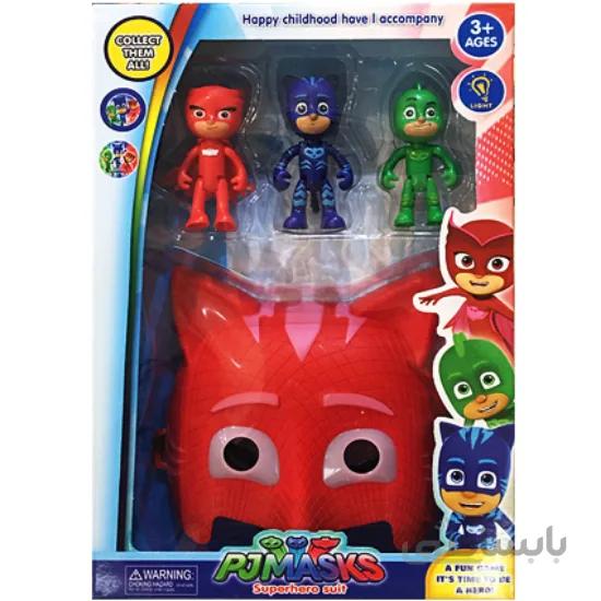 ست فیگور و ماسک شب نقاب مدل PJ Mask
