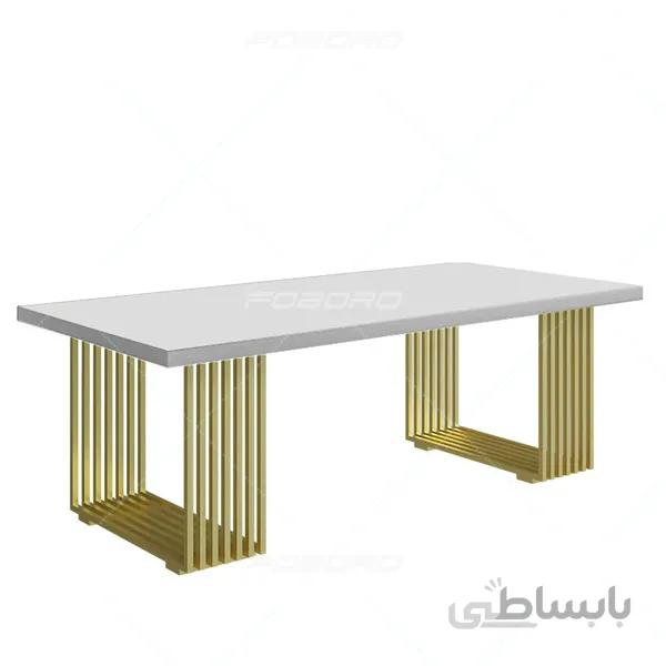 میز پایه استیل صفحه ام دی اف مدل کاویان
