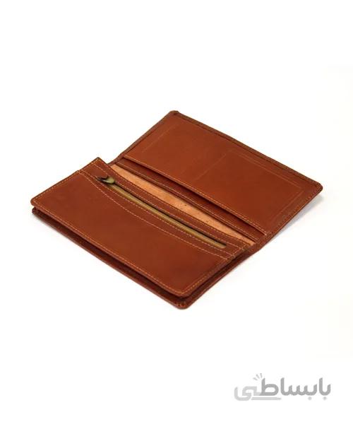 کیف پول کتی مردانه چرم طبیعی آروین چرم کد AR-210