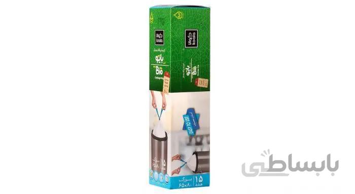 کیسه زباله بند دار 15 عددی سایز 80*65 بزرگ کوالا