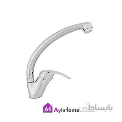 شیر سینک علم ضخیم بلند موست مدل میلان کروم