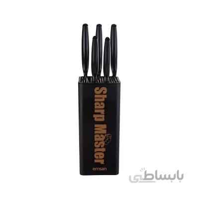 ست چاقوی آشپزخانه 6 پارچه امسان مدل Emsan Sharp Master