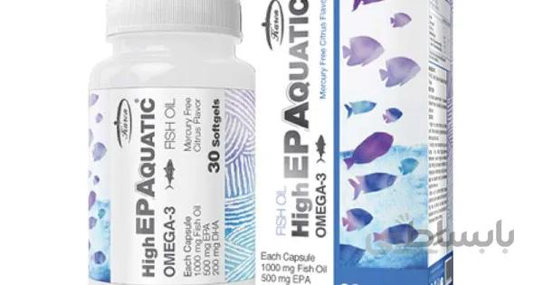 سافت ژل روغن ماهی حاوی ای پی ای بالا آکواتیک کارن ا High EPA Aquatic Fish Oil Karen