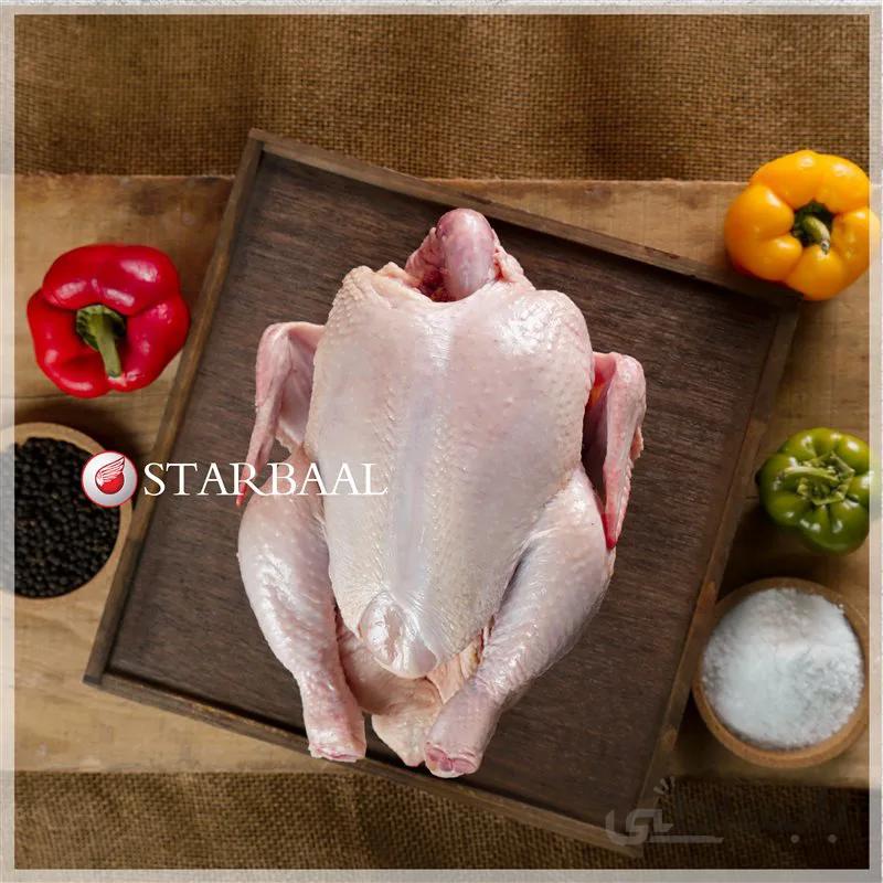مرغ ا وزن تقریبی هر مرغ ۲ کیلوگرم است