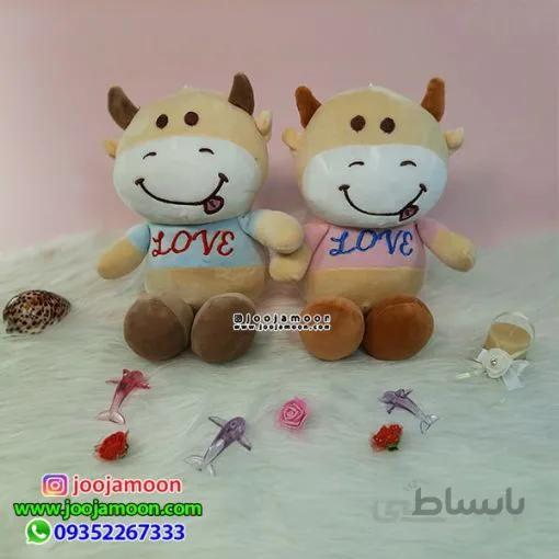 عروسک گاو طرح Love