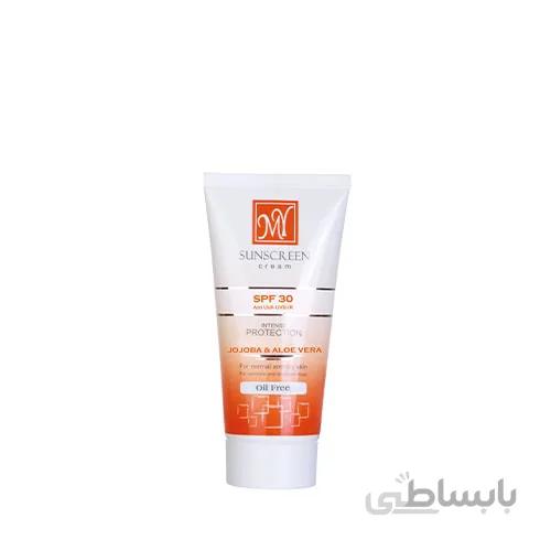 کرم ضد افتاب فاقد چربی بی رنگ SPF30 مای