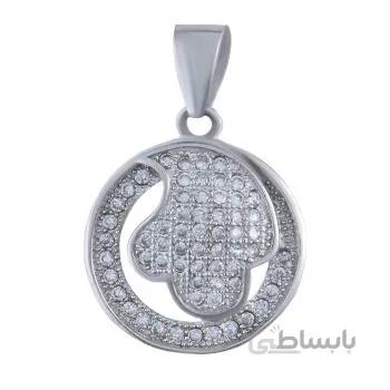 آویز گردنبند نقره زنانه مدل مدرن کد PKR_054