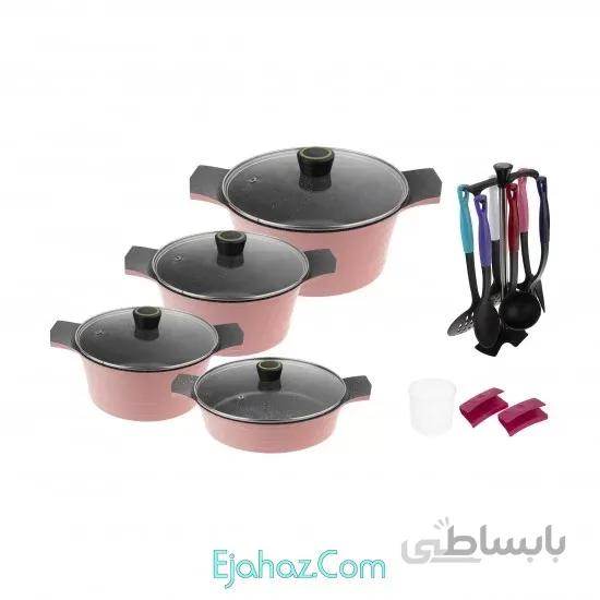 سرویس پخت و پز قابلمه 18 پارچه تکنو مدل Venus 01