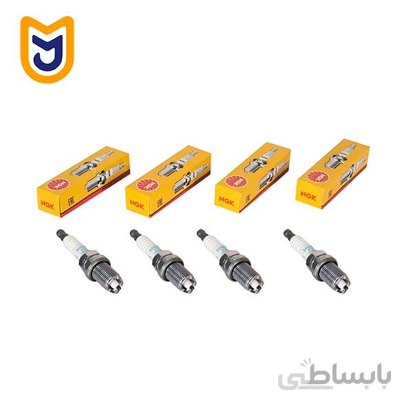 شمع موتور خودرو ان جی کی NGK دو پلاتین مدل BKR6EK مناسب پژو 405 و پارس