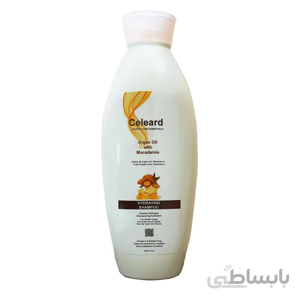 شامپو ارگان کلرد celeard مدل hydrating در حجم 750میلی لیتر