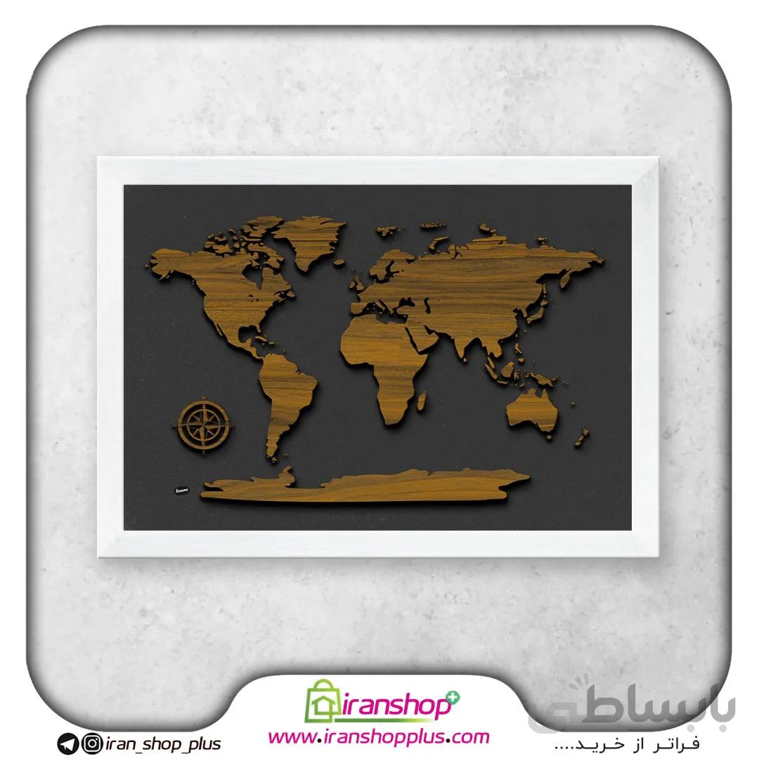 تابلو نقشه جهان World کد W4