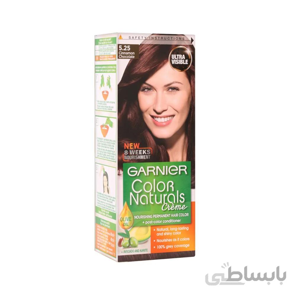 کیت رنگ مو کالرنچرال شماره 5/25 گارنیه ا Garnier Color Naturals Hair Cream Color Kit No.5.25 50ml