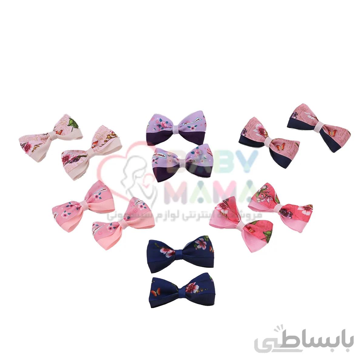گیره سر نوزادی مدل پاپیون چاپی