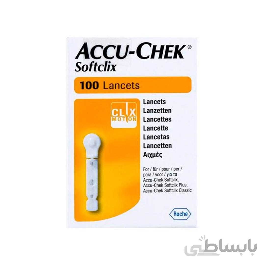 سوزن تست قند خون اکیو چک 100 عدد ا Accu-Chek Softclix Lancets 100 Pcs