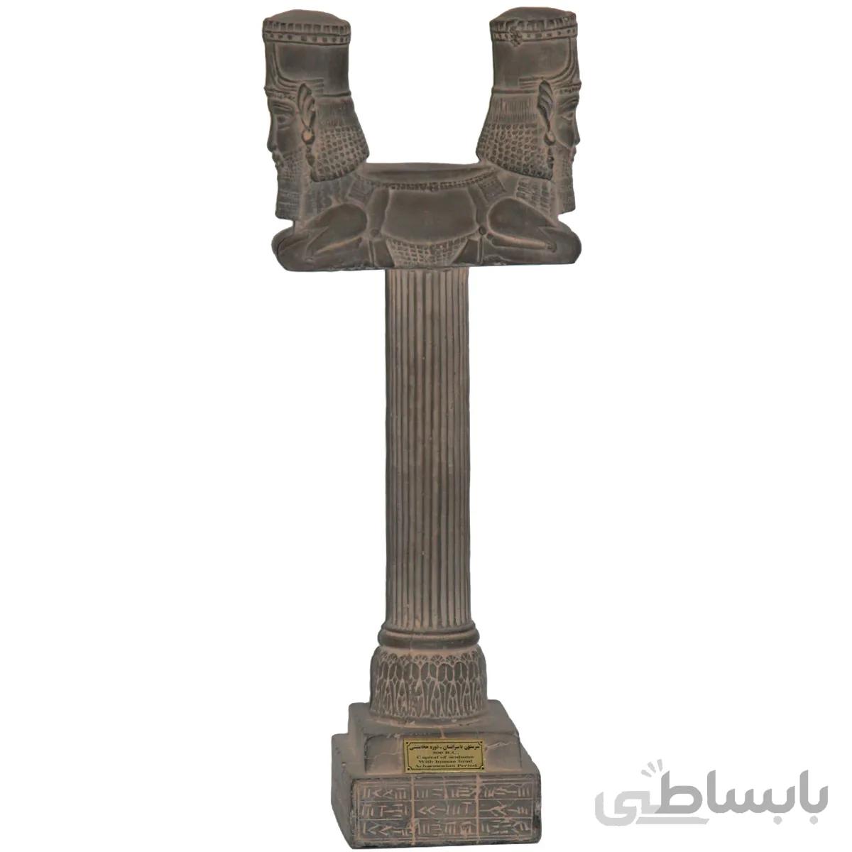 مجسمه تندیس و پیکره شهریار مدل ستون با سر انسان کد MO1470