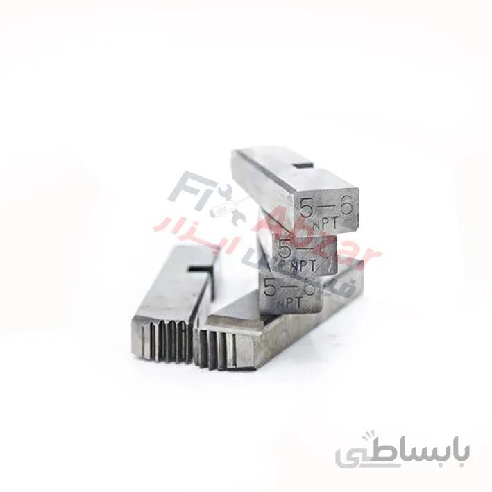 پارچه حدیده برقی دنده درشت NPT سایز 5 6 اینچ کله ببری ا Tiger head threading dies NPT size 5 - 6 inch