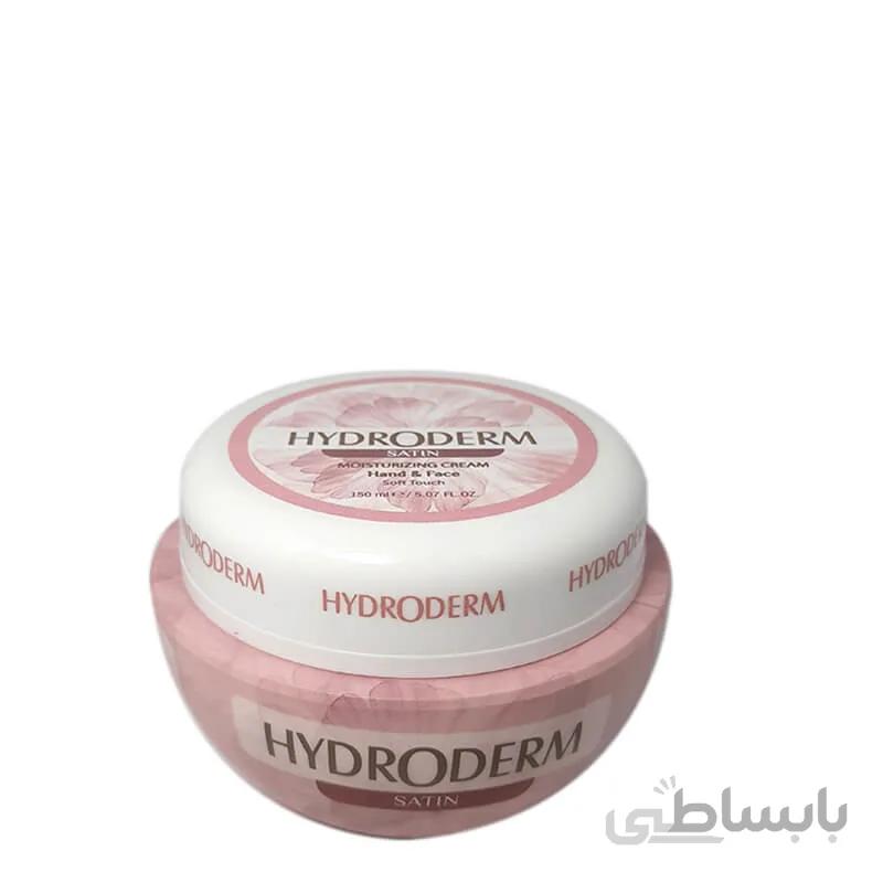 کرم مرطوب کننده دست و صورت هیدرودرم ساتین - 150 گرم