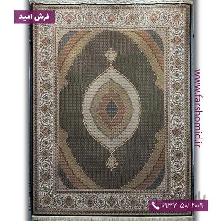 یک تخته 12 متری فرش ماهی 1000 شانه 10 رنگ کد 6010 سرمه ای فرش هدیه (محتشم)