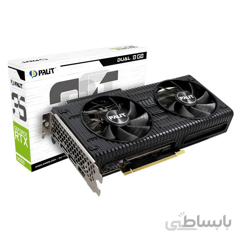 کارت گرافیک پالیت RTX 3050 DUAL 8GB