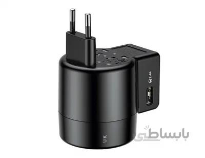 شارژر دیواری سفری ببیسوس Baseus JY-109USB Universal USB Travel Charger ا Baseus JY-109USB Universal USB Travel Charger ACCHZ-01