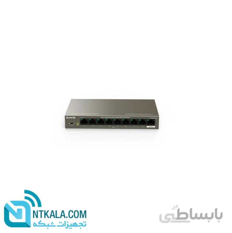 سوئیچ 9 پورت گیگابیتی دسکتاپ PoE تندا مدل TEG1109P-8-102W