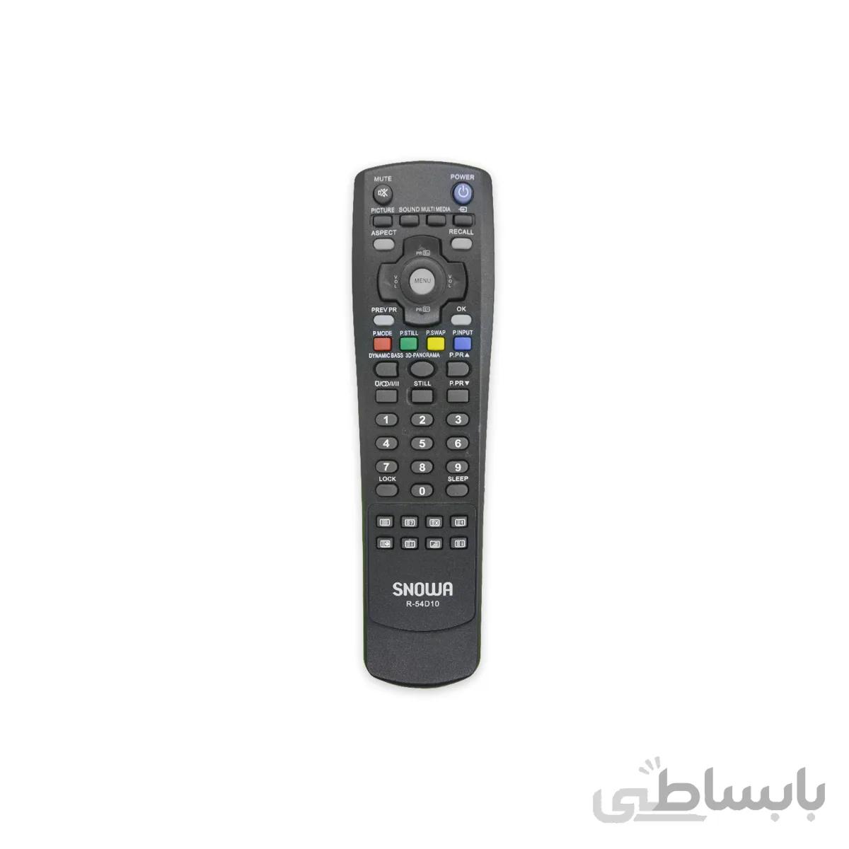 کنترل تلویزیون ال ای دی اسنوا مدل r 54d10 snowa led